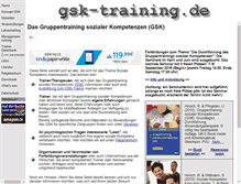 Tablet Screenshot of gsk-training.de